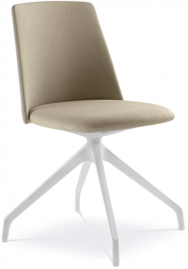 Konferenčná stolička MELODY CHAIR 361,F90-WH, biely kríž
