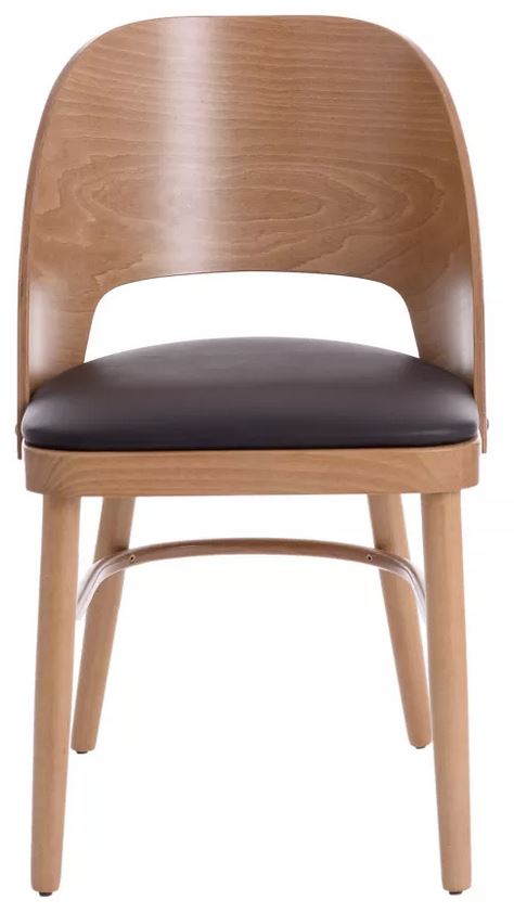 Jedálenská stolička DEBRA masív buk, čalúnený sedák