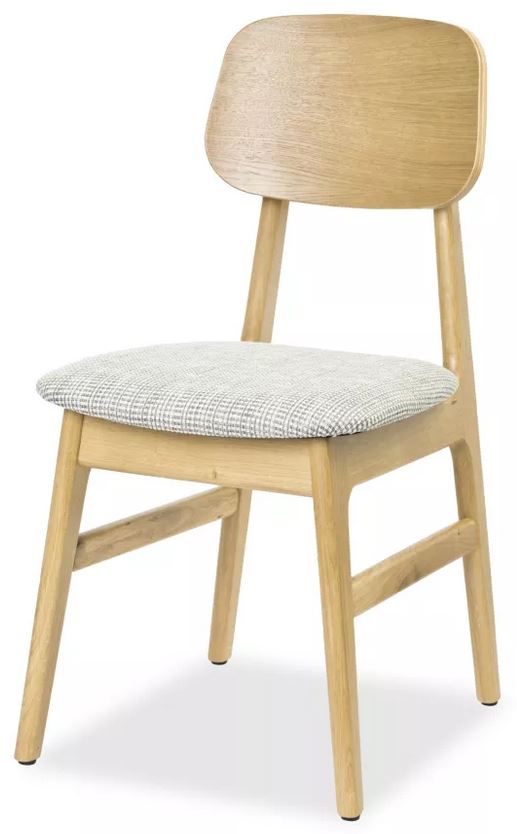 Jedálenská stolička čalúnená SOFIA - masív dub