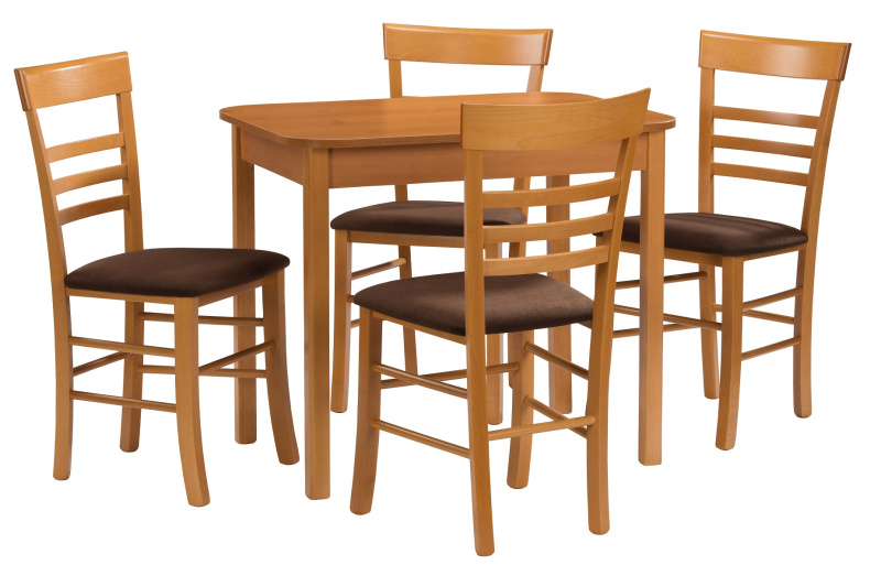 Jedálenský set stôl PIKO / stolička SIENA jelša
