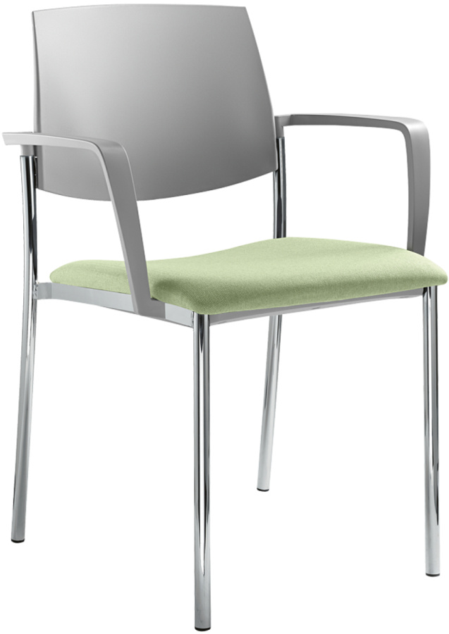Konferenčná stolička SEANCE ART 180-N4 BR-N2, kostra chróm