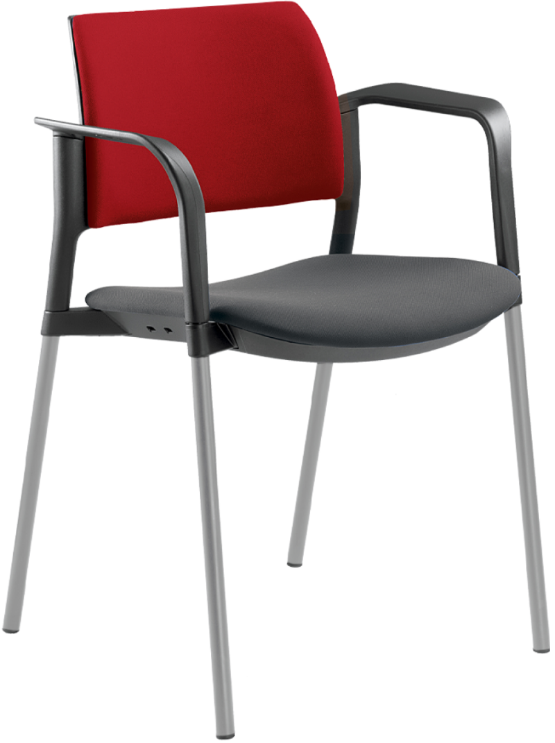 konferenčná stolička DREAM+103BL-N2,BR kostra šedá