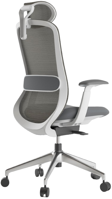 Kancelárska stolička BESSEL sivý plast, svetlo sivá
