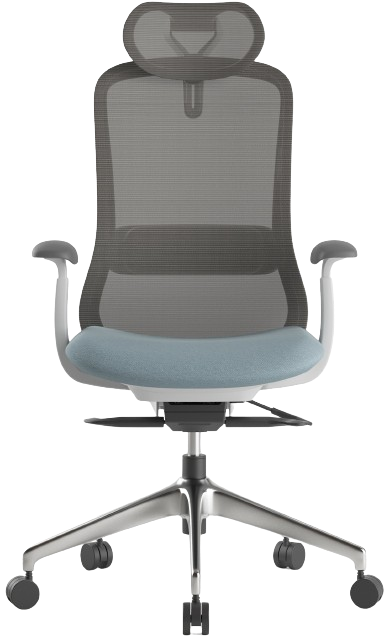 Kancelárska stolička BESSEL sivý plast, modrá