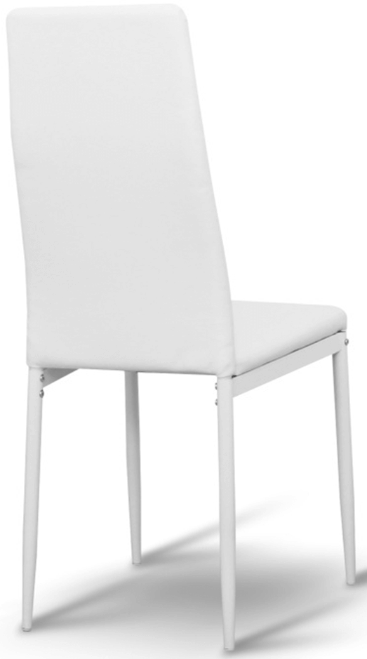 jedálenská stolička COLETA NOVA bielá eko koža/bielá podnož