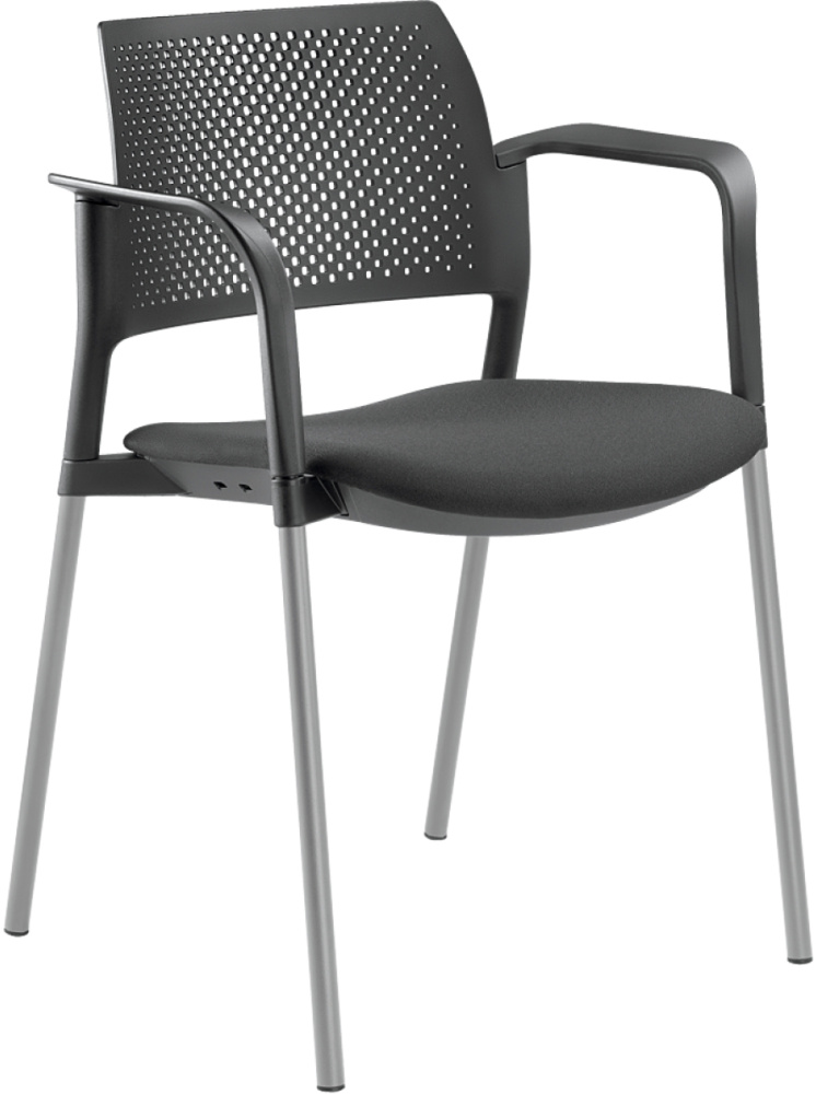 konferenčná stolička DREAM+100BL-N2,BR, kostra šedá gallery main image