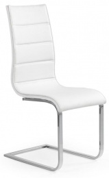 Jedálenská stolička K104 biela/biela eko koža
