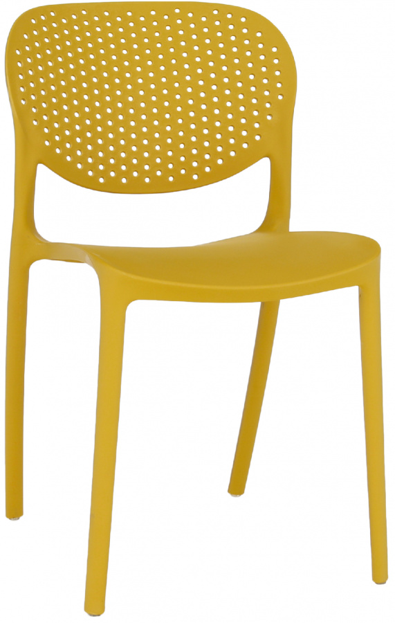 Stohovateľná stolička FEDRA NEW, žltá gallery main image