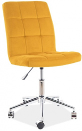 detska stolička Q-020 VELVET žltá