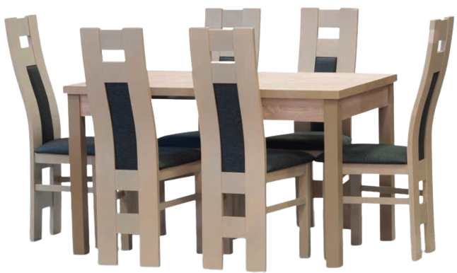 Jedálenský set stôl BOY rozkladacia / stolička TOSCA 6 ks Dub sonoma gallery main image