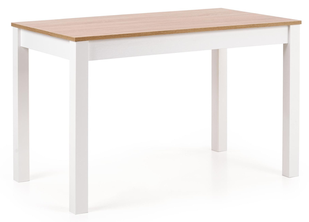 Jedálenský stôl KSAWERY dub sonoma, biely 120x68 cm gallery main image