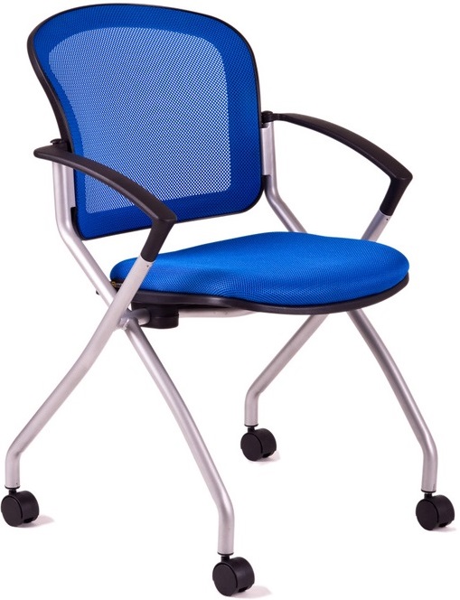 konferenčná stolička METIS, modrá gallery main image