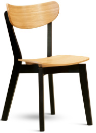 Jednálenská stolička NICO čierna / dub