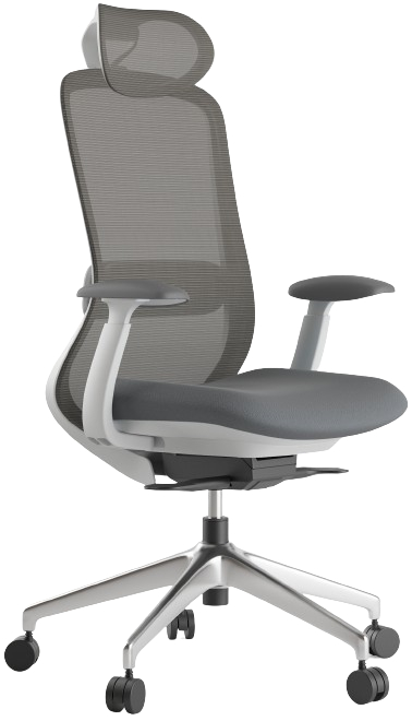 Kancelárska stolička BESSEL sivý plast, svetlo sivá gallery main image