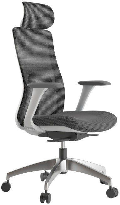 Kancelárska stolička WISDOM, sivý plast, svetlo sivá gallery main image