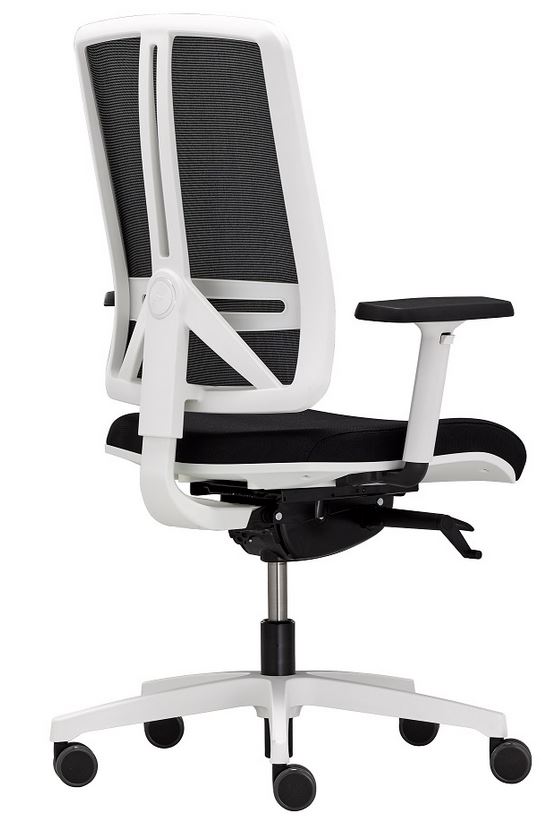 kancelárska stolička FLEXI FX 1106, biele prevedenie