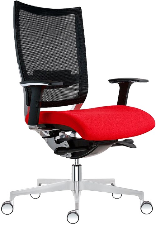 kancelárská stolička Concept MS od Pešky sieťované operadlo a volba farby a materiálu sedáku