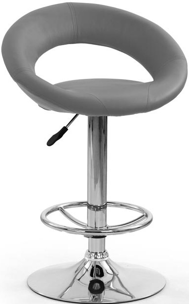 barová stolička H15 šedá halmar moderný dizajn eko koža
