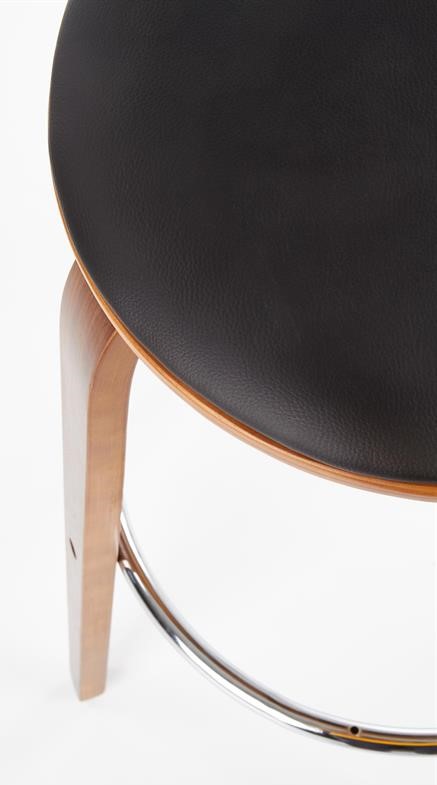 barová stolička h39 halmar čierná eko koža
