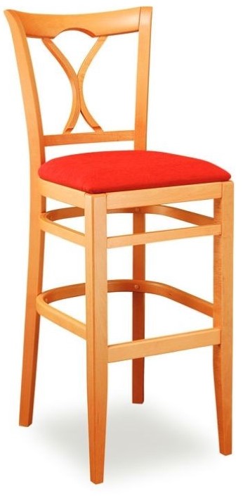 barová židle Laura 363810 L. A. Bernkop masiv buk čalouněný sedák