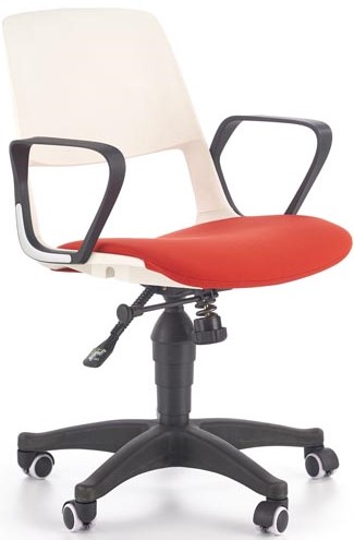 detská stolička JUMBO bielo-červená