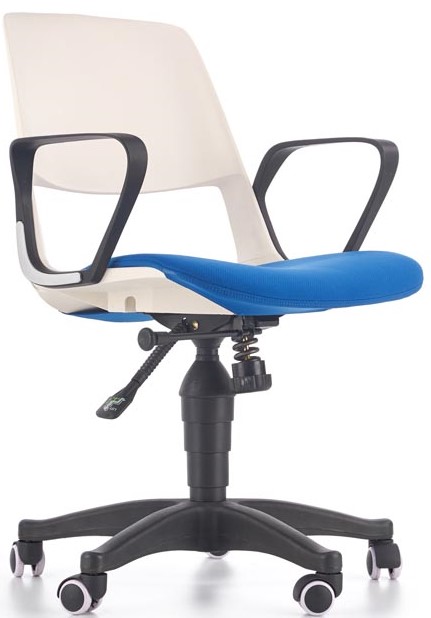 detská stolička JUMBO bialo-modrá