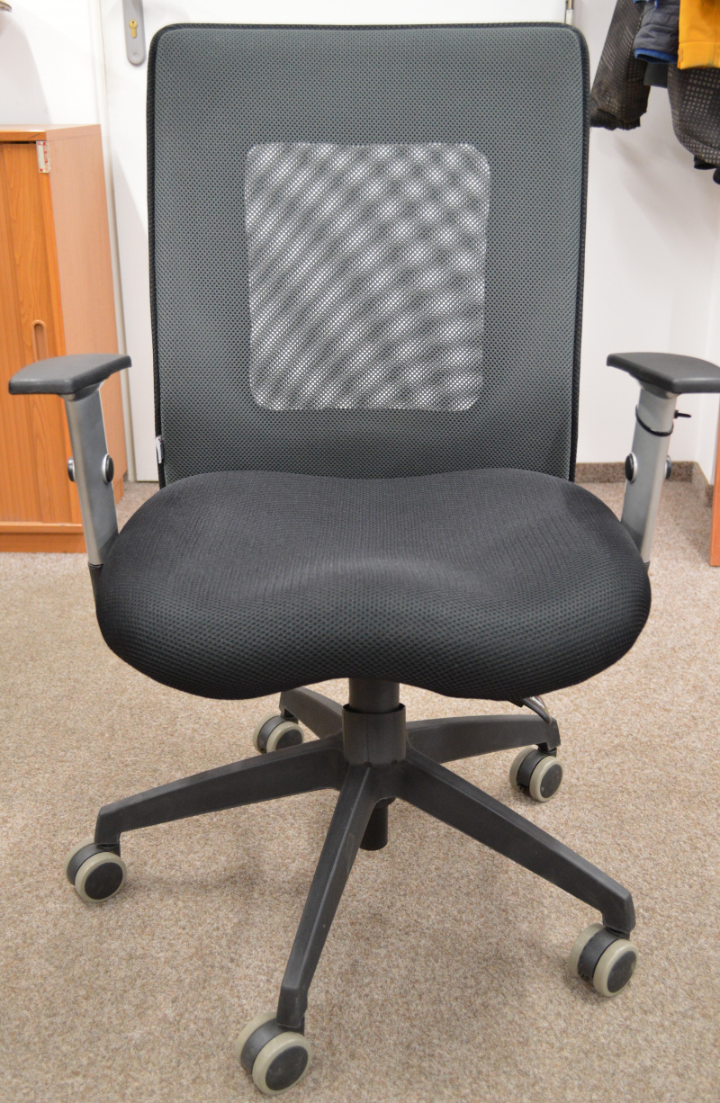 stolička LEXA bez podhlavníka, farba antracit, č. AOJ029