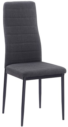 jedálenská stolička COLETA NOVA čierná ekokoža/čierná podnož