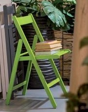 skládací stolička SMART PRÍRODNÉ zelená