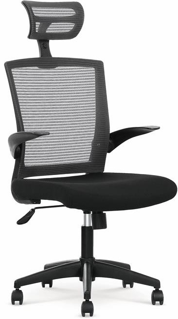 stolička VALOR čierno-sivá