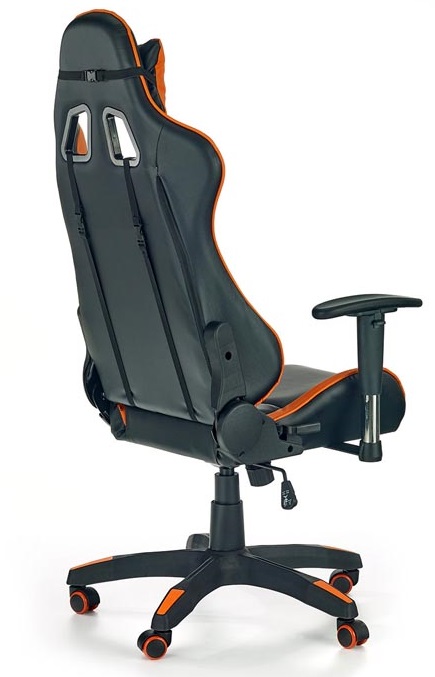 herní židle Defender oranžovo černá od Halmar
