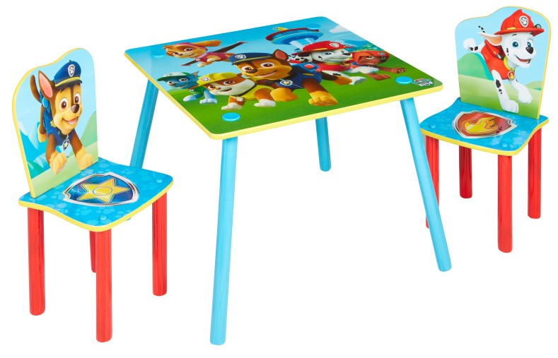 Detský stôl so stoličkami TLAPKOVÁ PATROLA