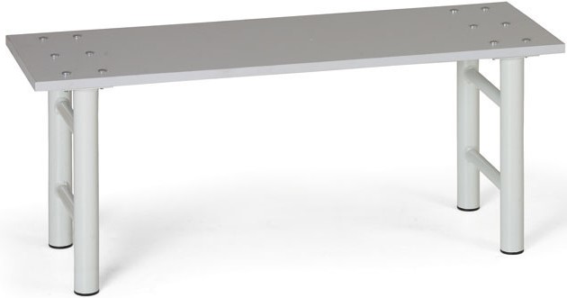 Šatňová lavica 1,5 m, lamino, sv. sivá podnož