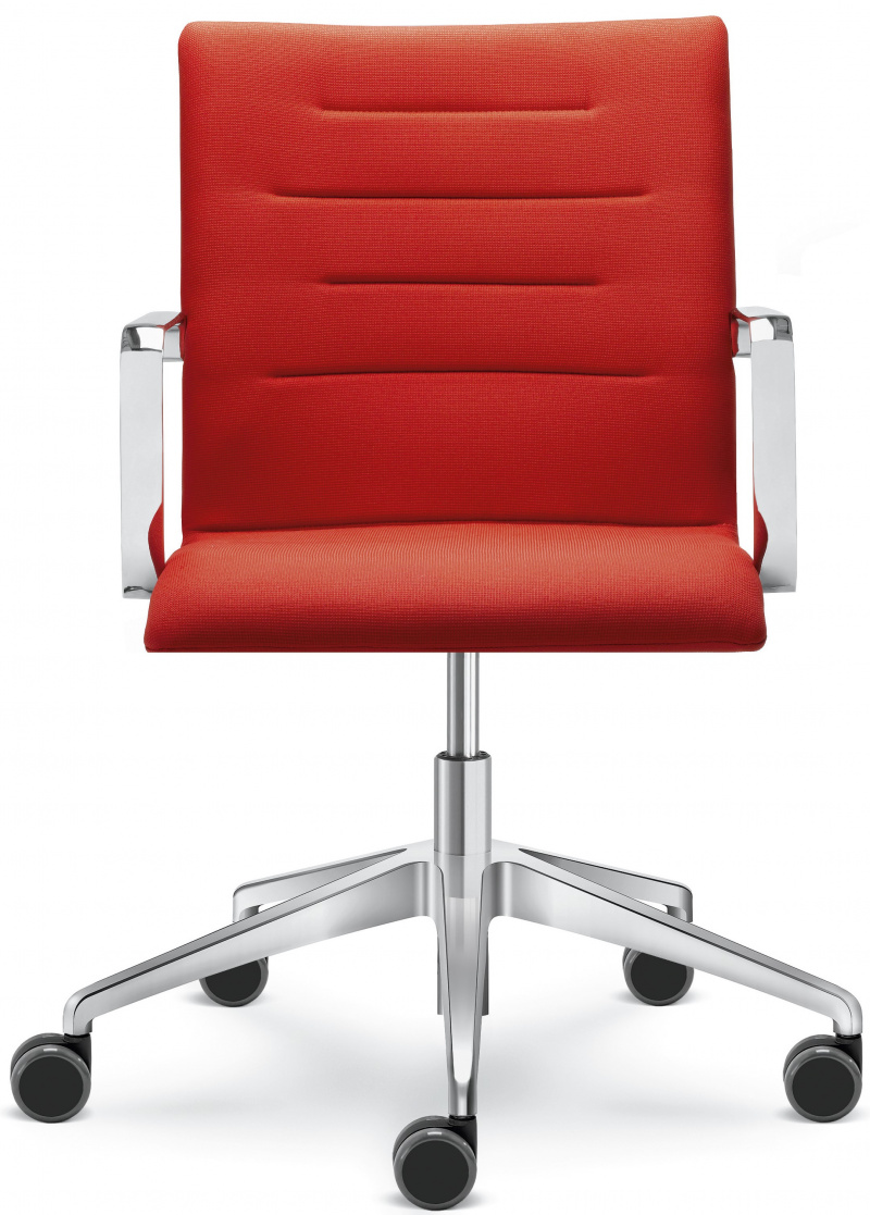 Kancelárska stolička OSLO 227, F80-N6, kríž a podrúčky leštěné