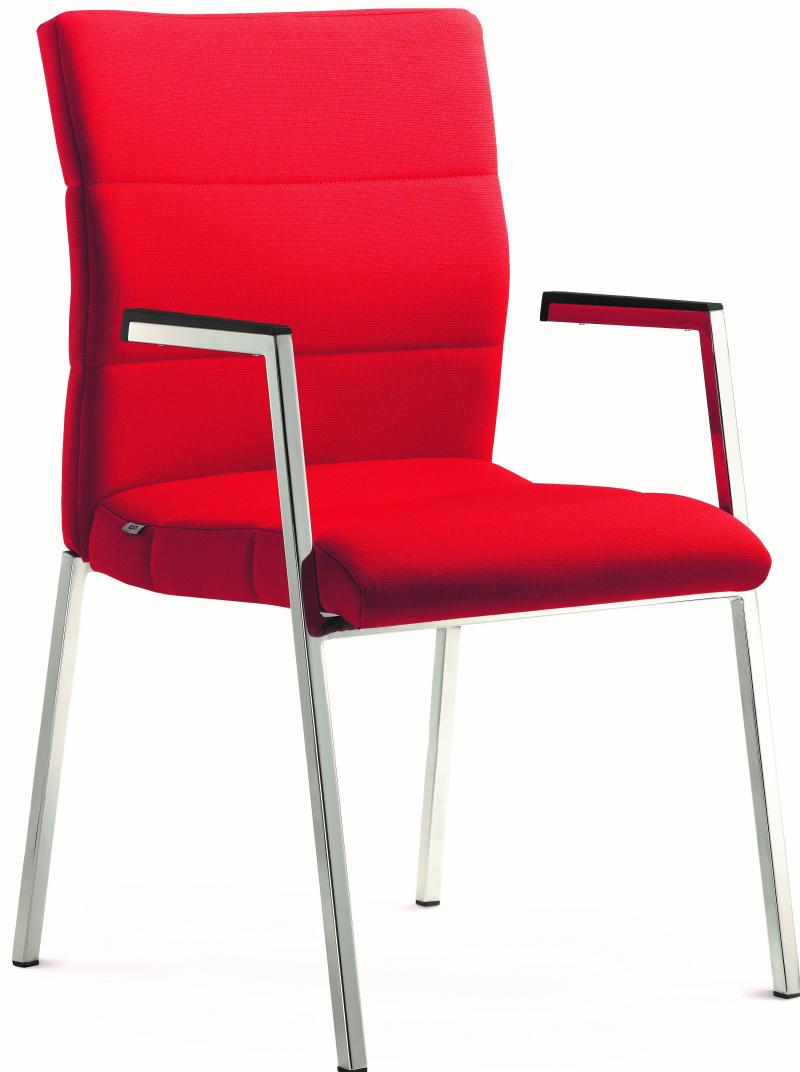 Konferenčná stolička LASER 680-N2, kostra efekt hliník