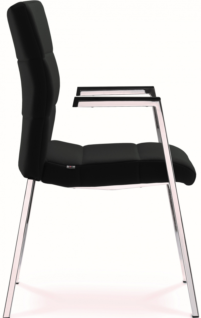 Konferenčná stolička LASER 681-K-N1, kostra čierna