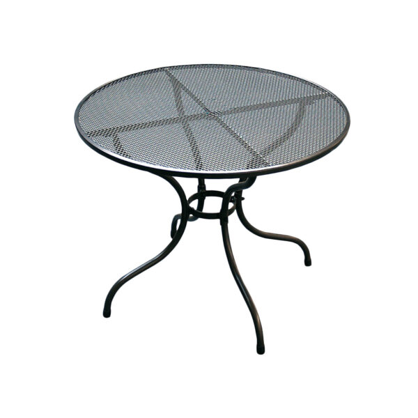 Kovový záhradný stôl TAKO 90cm - U502 guľatý