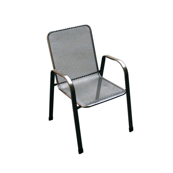 Záhradná stolička kovová SÁGY nízka U001