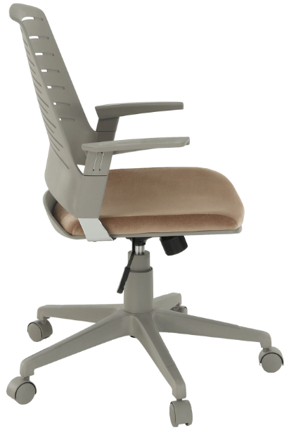 Kancelárská stolička, sivá/ hnědá, DARIUS