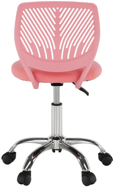 Študentská otočná stolička, růžová/ chróm, SELVA 