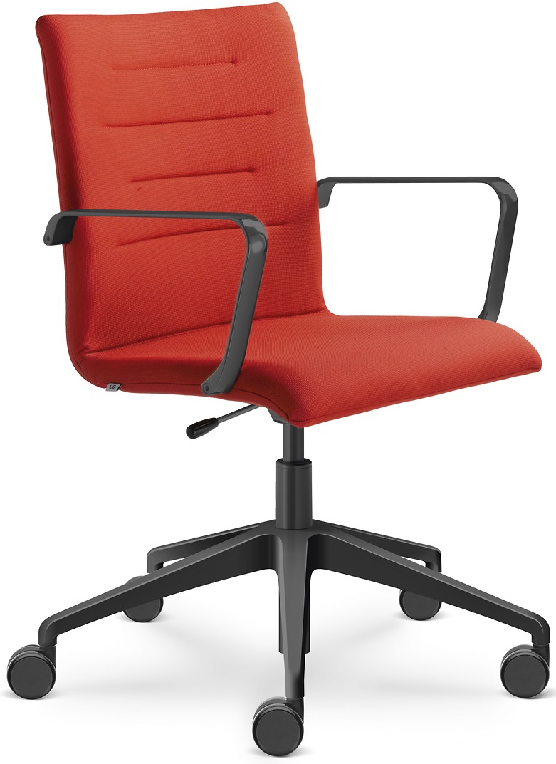 Kancelárska stolička OSLO 227, F80-N1, kríž a područky čierne