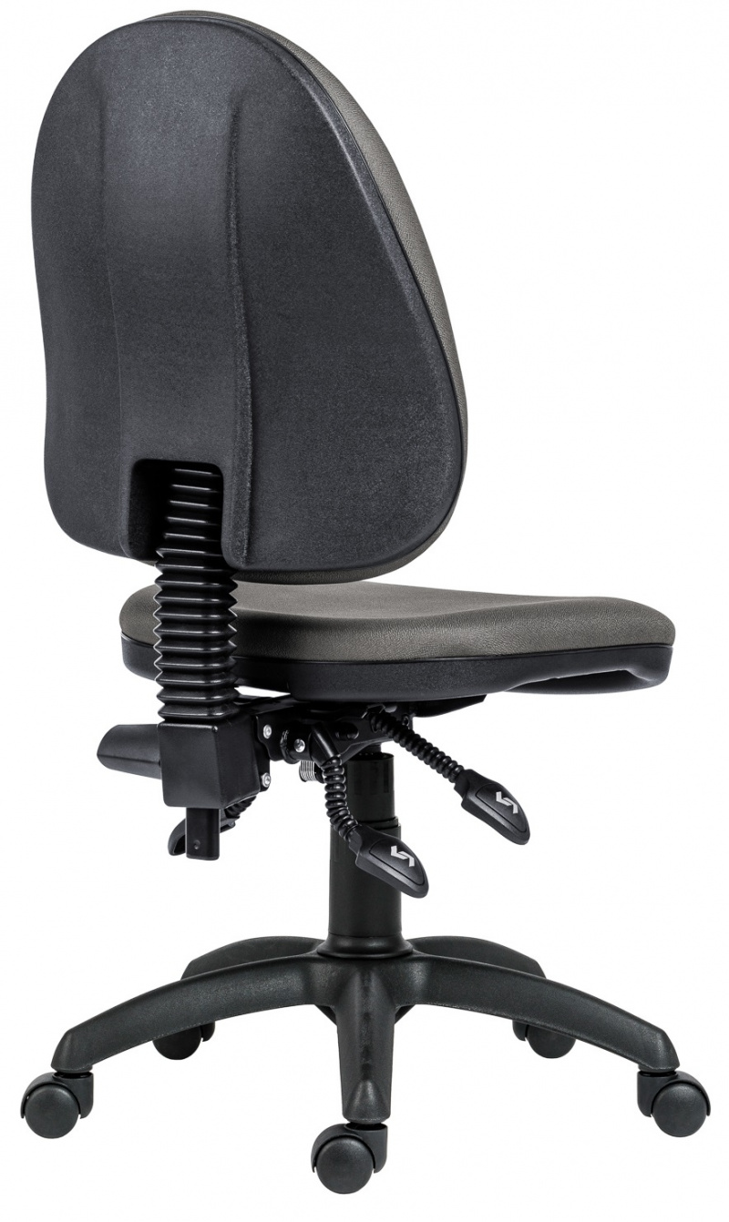 kancelárska stolička PANTHER ASYN D5 sivá