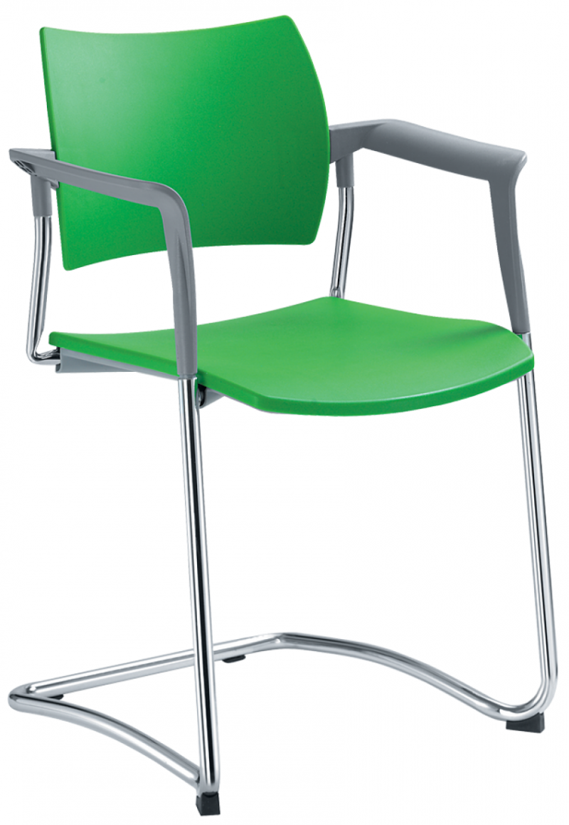 konferenčná stolička DREAM 131-Z-N4,BR kostra chrom