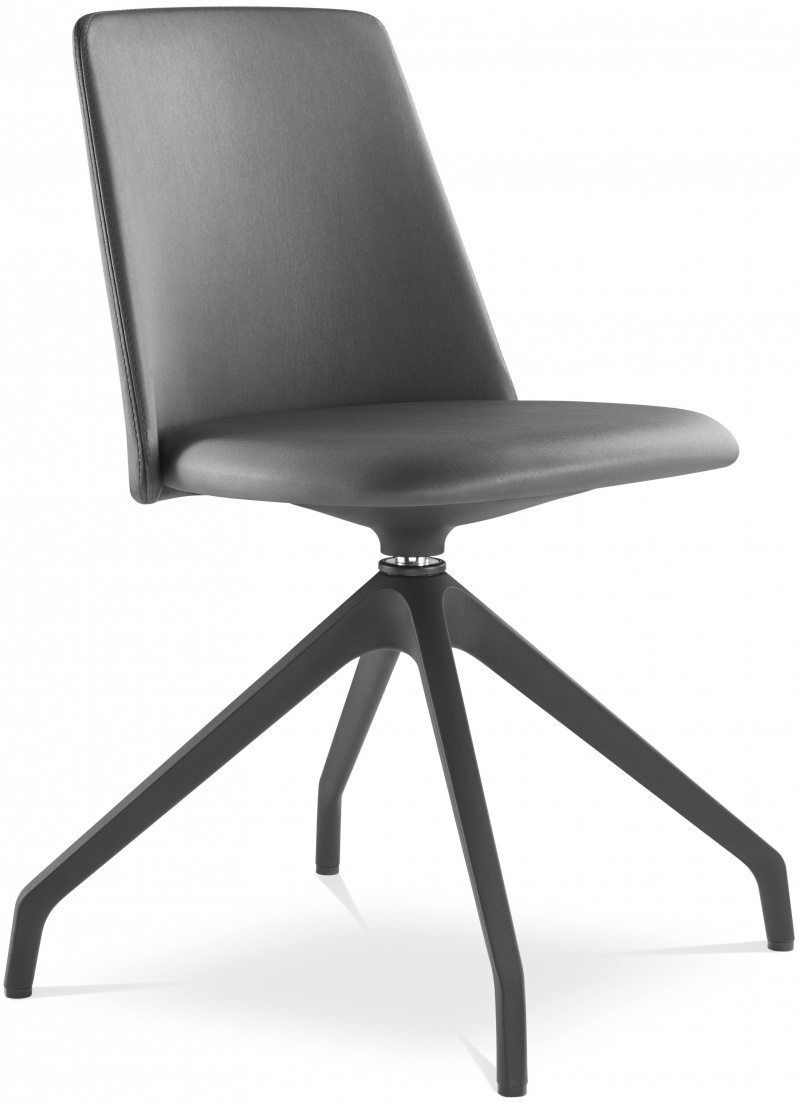 Konferenčná stolička MELODY CHAIR 361, F90-BL, čierny kríž