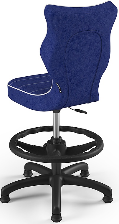 detská stolička PETIT BLACK 4 modrá s extendem