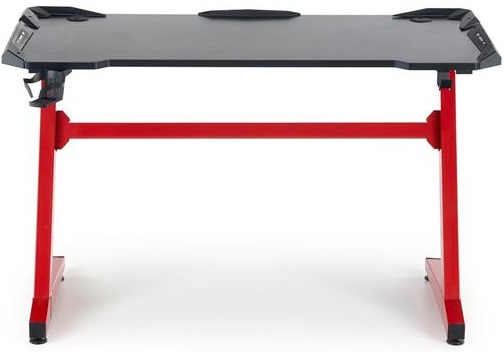 Herný stôl B49, čierna/ červená
