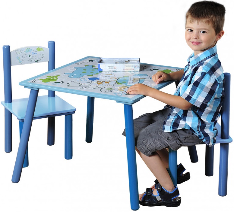 Detský stôl so stoličkami DINO