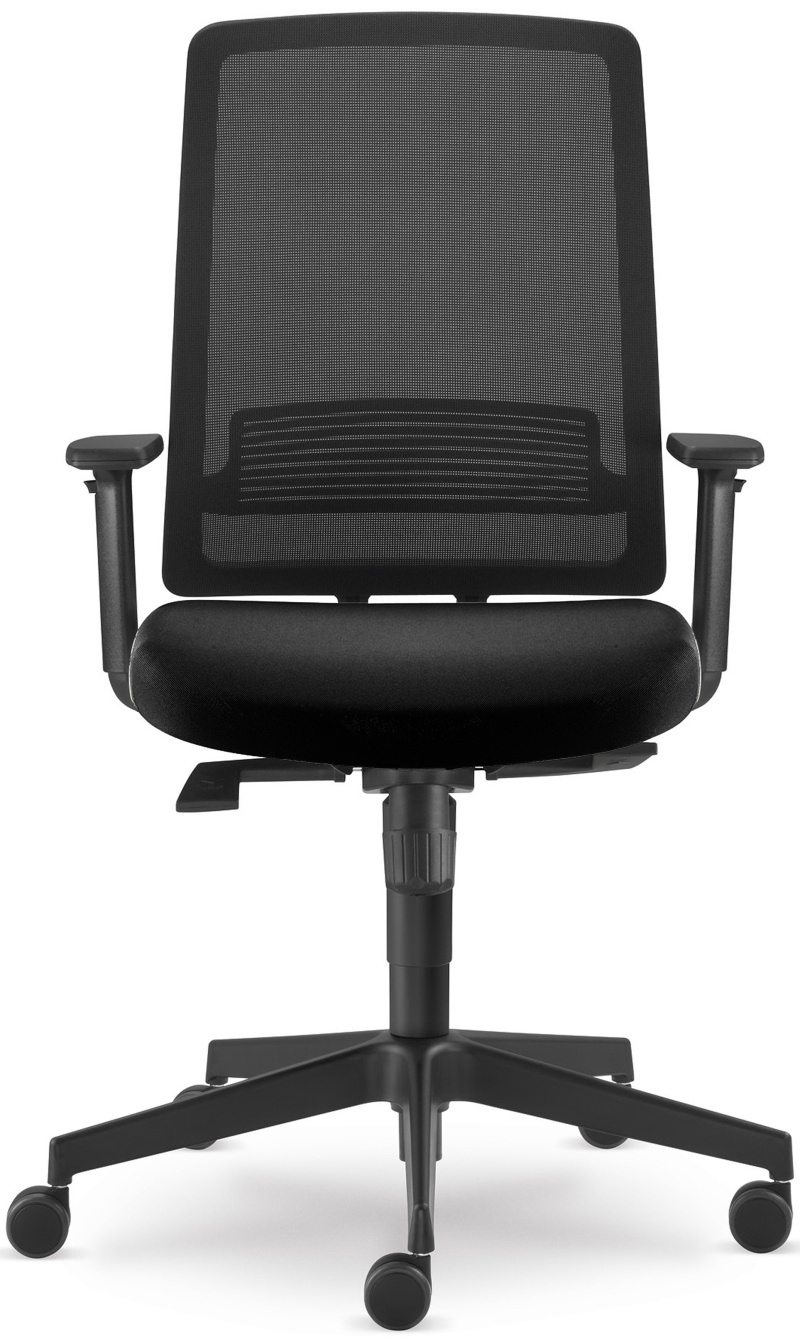 Kancelárska stolička LYRA 215-SY, čierna, skladová