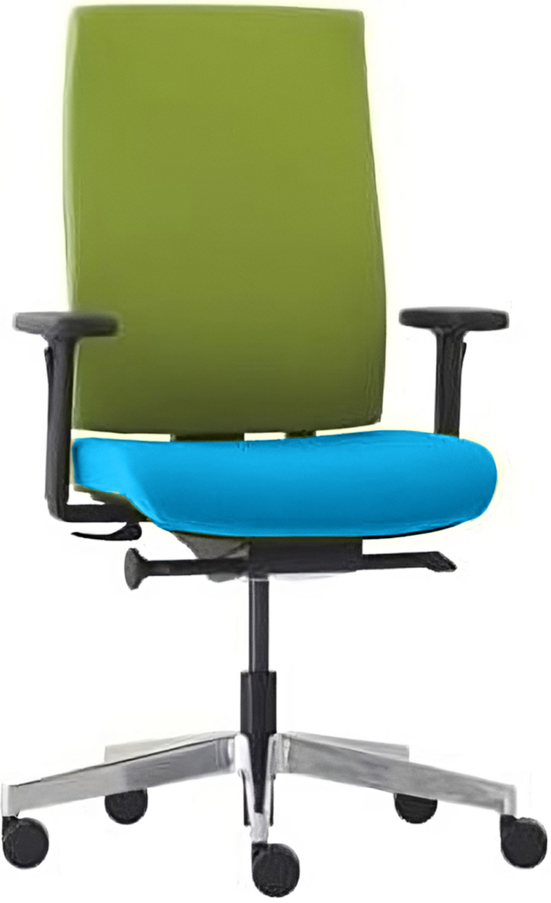 Kancelárska stolička FLASH FL 745 zeleno-modrá SKLADOVÁ