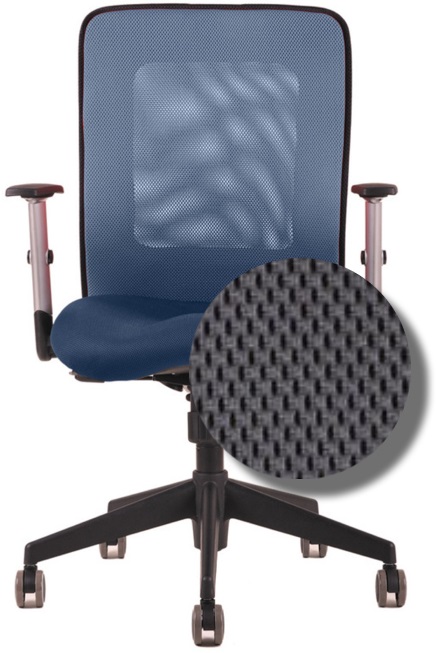 kancelárska stolička CALYPSO celoantracitová